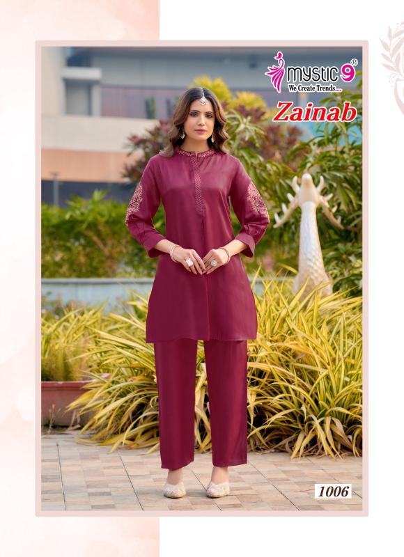 Mystic9 zainab vol 1 coord set wholesale rate clothes